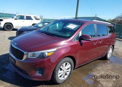 2017 Kia Sedona Lx из США, поврежденный, VIN KNDMB5C10H6251302